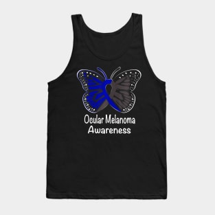 Ocular Melanoma Awareness  Black  Blue Tank Top